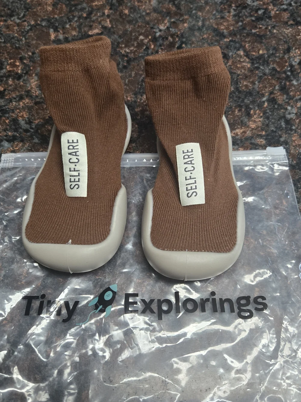 Tiny Explorings Kids Soft-Soled Shoes in Brown, Blue, Light Blue, and Black